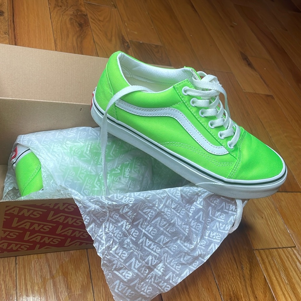 Neon green vans